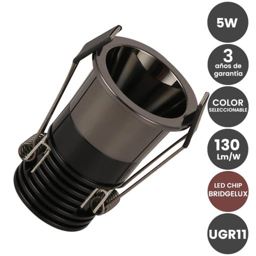 empotrable-led-5w-negro-cromo-bridgelux-chip-40-ugr11