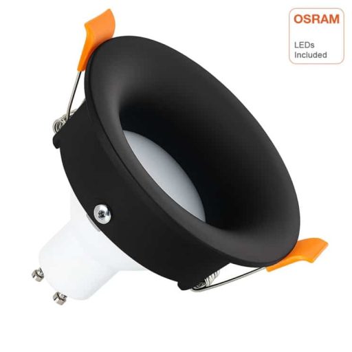 Empotrable LED 6W Circular Negro