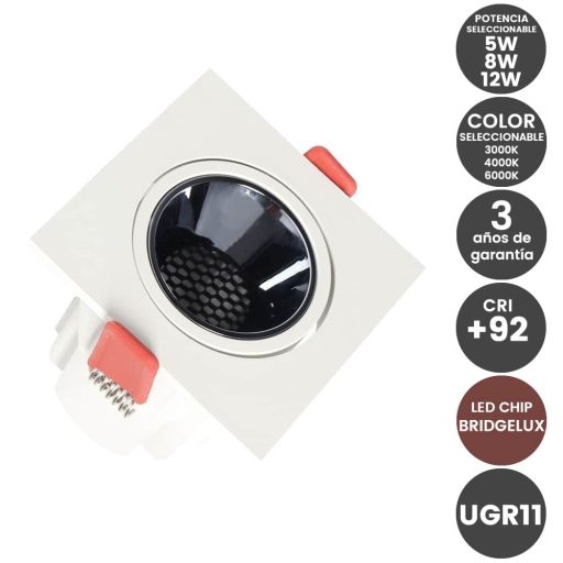 empotrable-led-potencia-y-color-seleccionable-5w-8w-12w-cuadrado-blanco-chip-bridgelux-ugr1-cri-92-4