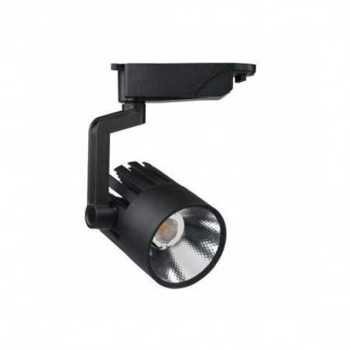 foco carril monofásico negro