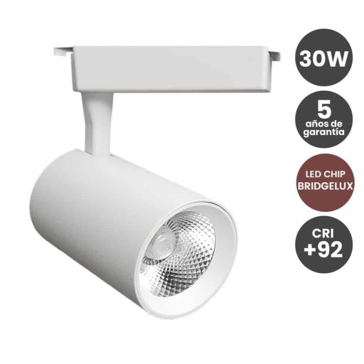 foco-led-30w-blanco-chip-bridgelux-carril-monofasico-cri-92-no-flick