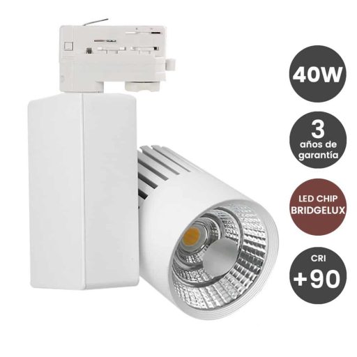 foco-led-40w-blanco-para-carril-trifasico-bridgelux-chip-100-cri-90-3-anos-de-garantia