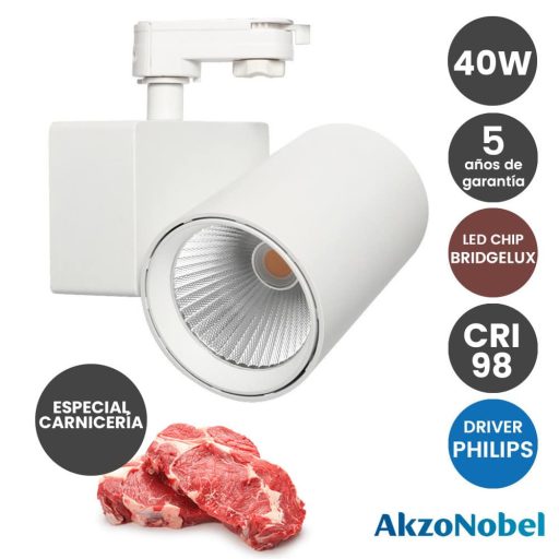 foco-led-40w-driver-philips-chip-bridgelux-blanco-para-carril-monofasico-especial-carniceria