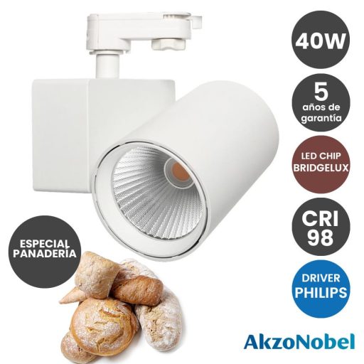 foco-led-40w-driver-philips-chip-bridgelux-blanco-para-carril-monofasico-especial-panaderia
