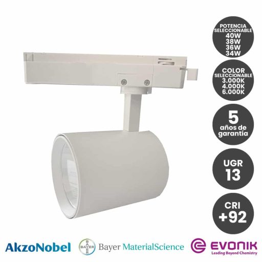 Foco LED Potencia Seleccionable