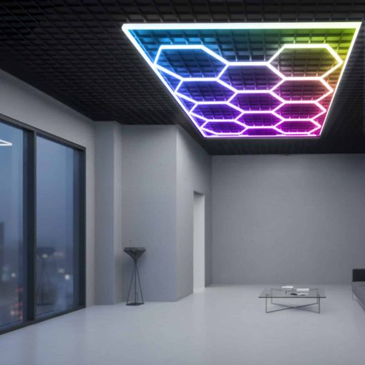 Regleta Led Hexagonal 200W Rgb