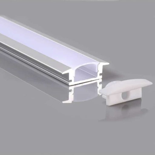 perfil 2 metros aluminio empotrar