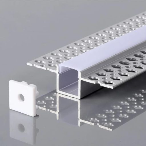 Perfil Aluminio empotrable en Yeso