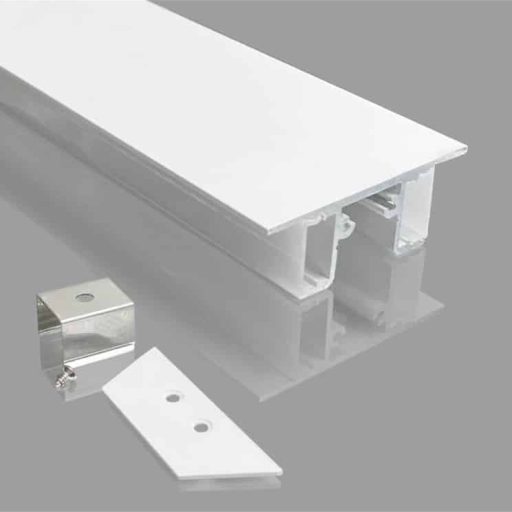 perfil de aluminio blanco