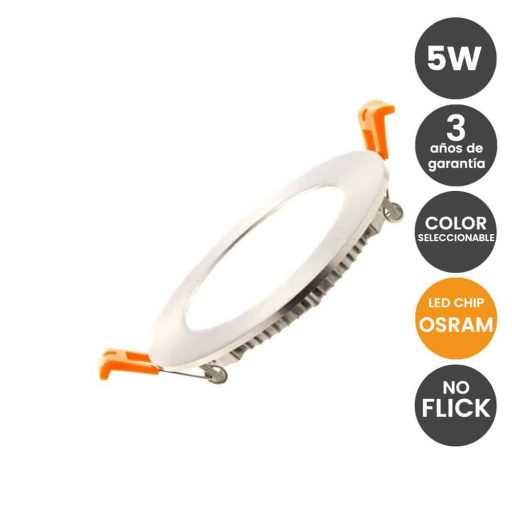 placa-downlight-led-circular-5w-acero-inox-cct-osram-chip-duris-e-2835