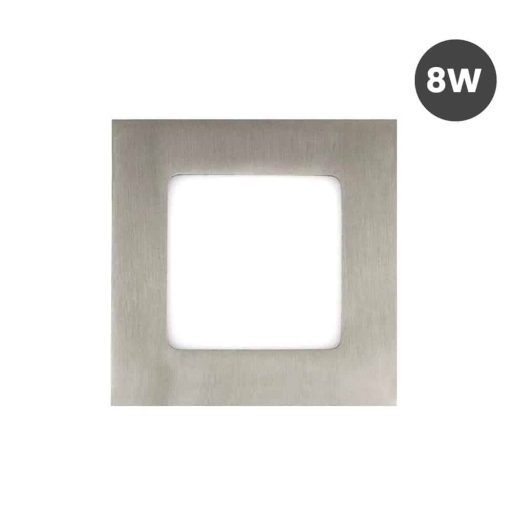 placa-led-slim-cuadrada-8w-acero-inox