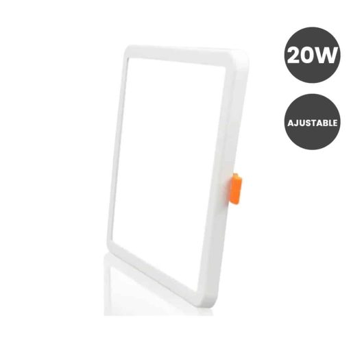 placa-led-slim-cuadrada-downlight-20w-ajustable