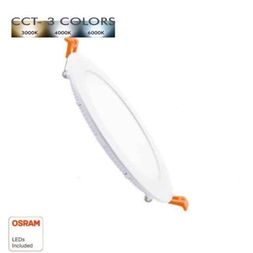 placa slim led circular 10w