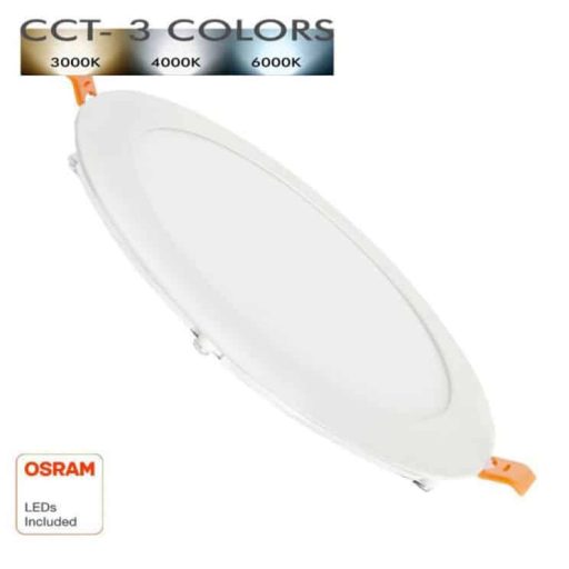 placa slim led circular 15w