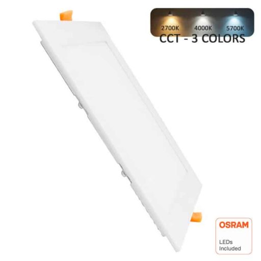 placa slim led cuadrada