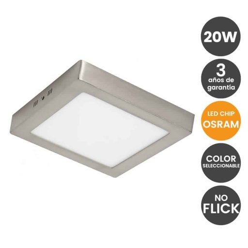 plafon-led-20w-cuadrado-acero-inox-cct-osram-chip-duris-e-2835