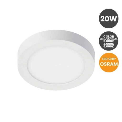 plafon led circular superficie