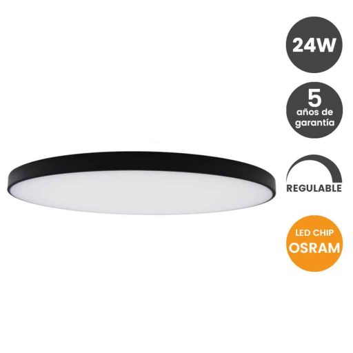 plafon-led-superficie-24w-osram-chip-negro