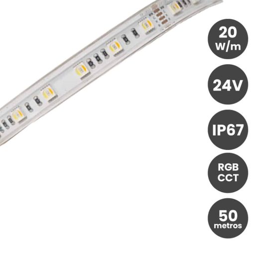 tira 24v 20wm rgbcct