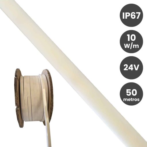 tira cob silicona blanca