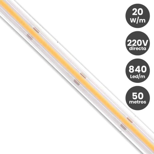 tira led cob 220v