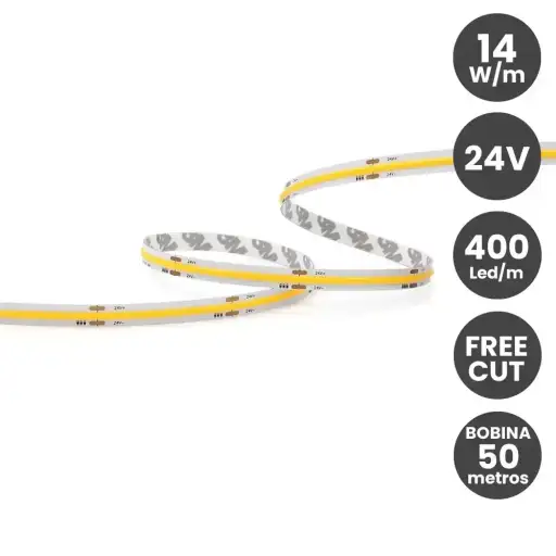 tira-led-cob-24v-14wm-400-ledm-15400-lm-free-cut-cri90-ip20-bobina-50-metros