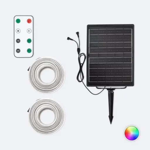 tira led exterior solar